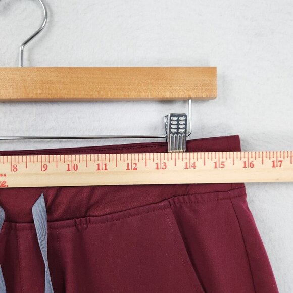 Figs Scrub Pants Womens Medium Burgundy Zamora Jogger Technical Collection - Picture 3 of 11